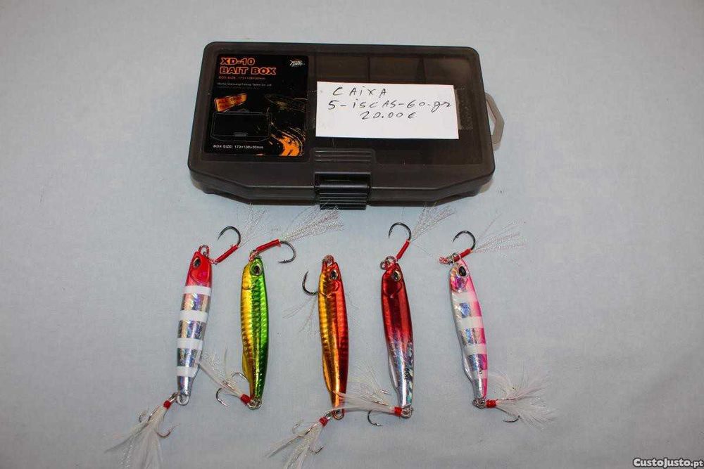 Material de pesca,as informações e preços estão nas fotos ,tudo novo.