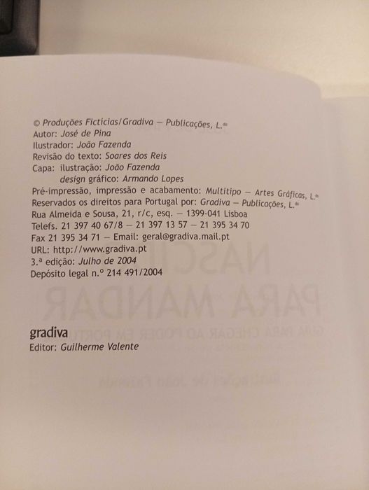 Nascido para Mandar Guia prático para chegar ao Poder em Portugal