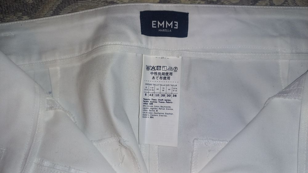 Білі штани Елегантні жіночі брюки Італія