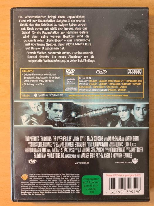 Filme em DVD de ficção científica "Space Center Babylon 5"