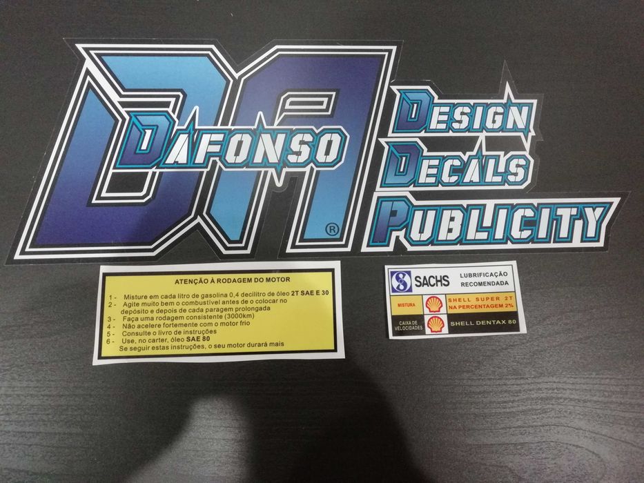 Autocolantes SIS - Sachs Motozax - Dourado
