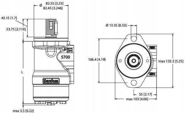 Silnik hydrauliczny hydromotor OMR 160 Danfoss wiertnia