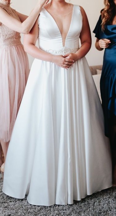 Suknia ślubna satyna mikado