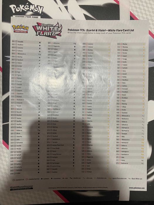 Pokémon White Flare e Black Bolt Binder