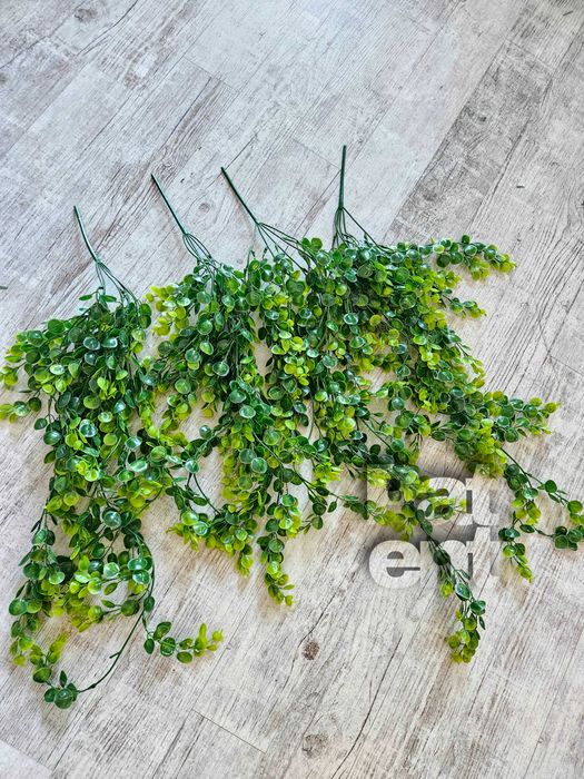 Sztuczny kwiat roślina eukaliptus wiszący 4 sztuki pnącza ozdoba