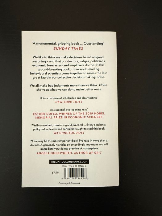 Noise: A Flaw in Human Judgment