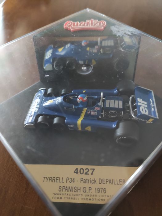 Carro Colecção 1:43 QUARTZO 4027 F1 Tyrrel P34 Patrick Depailler #4 19