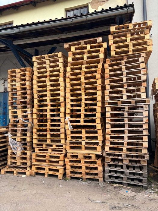 Grube Palety Drewniane 100x120 cm Przemysłowe Jasne i MOCNE