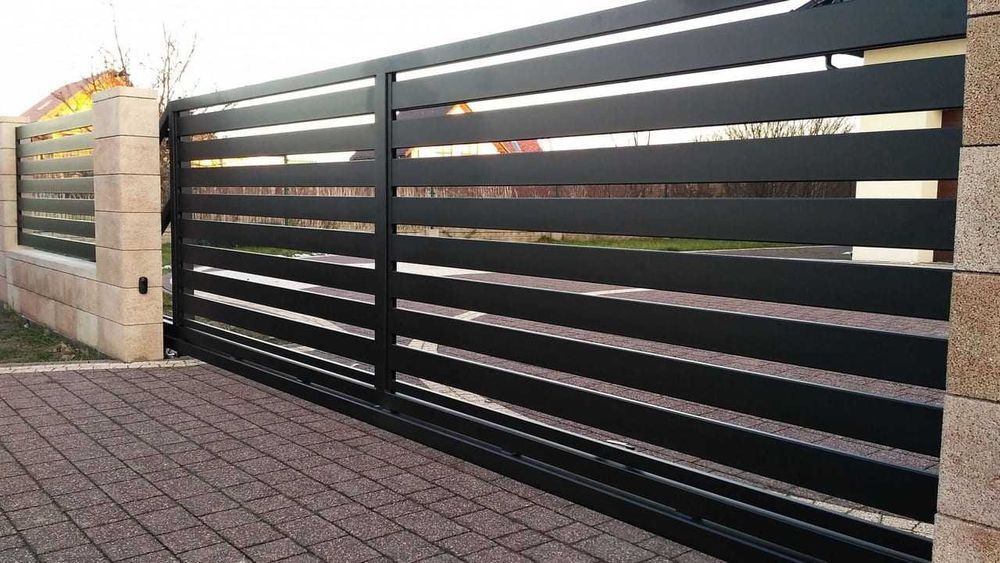 Паркан Жалюзі Ранчо. Огорожа. Відкатні та розпашні ворота. Штахетники