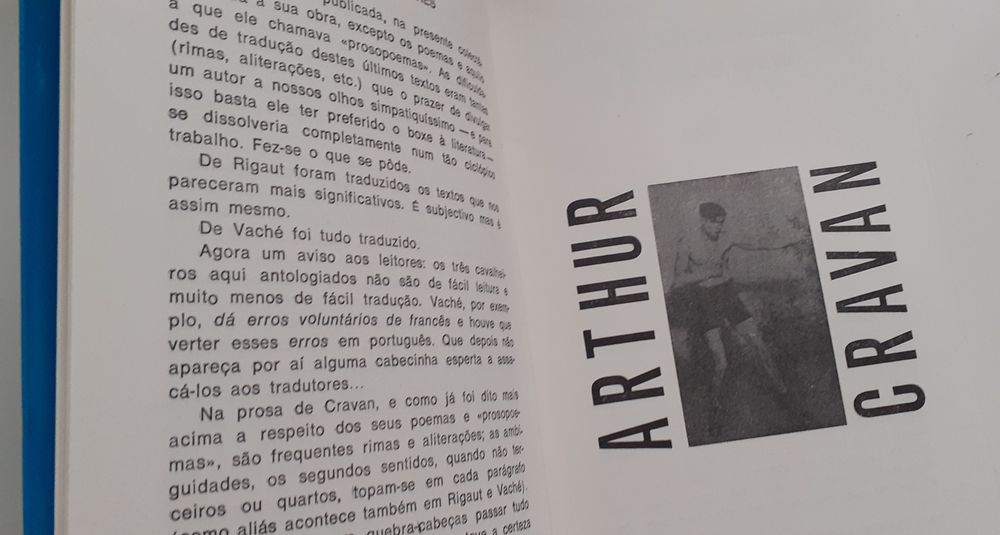 3 Histórias/ Cravan/ Rigaut /Vache