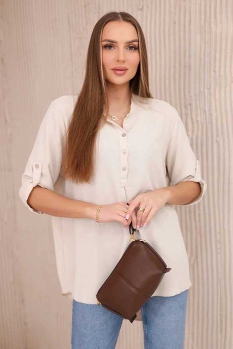 Bluzki oversize z dłuższym tyłem. Luźny krój. Biust 120