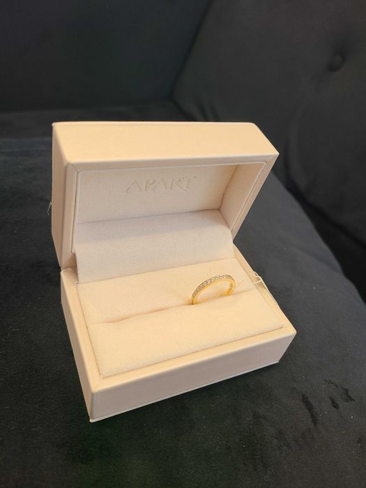 Obrączka męska złota APART nowa okazja 23