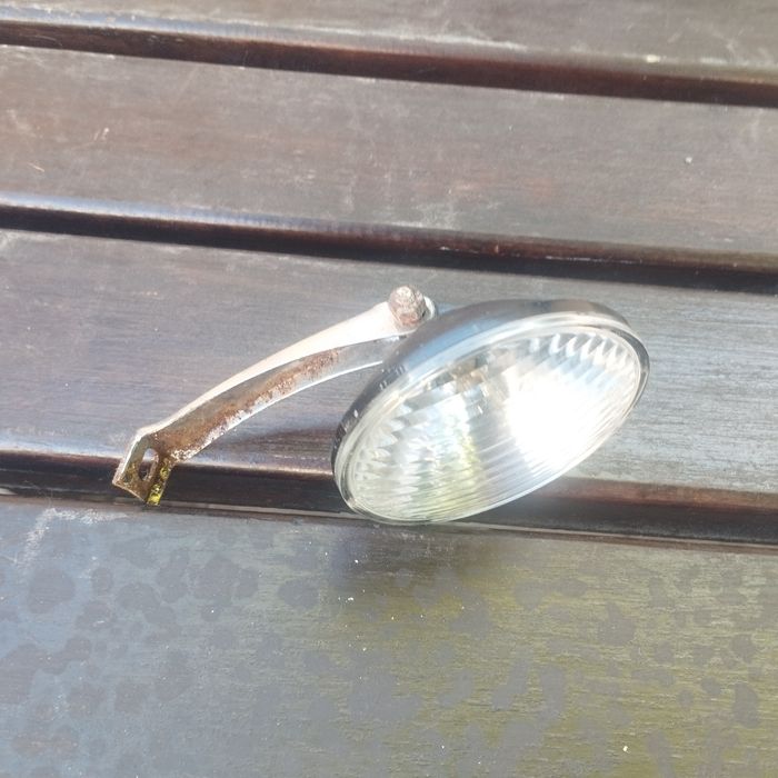 Lampka przód z mocowaniem rower Romet Wagant Mistral Wigry komplet z prl