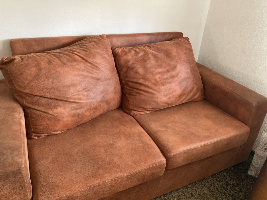 Sofá em pele como novo