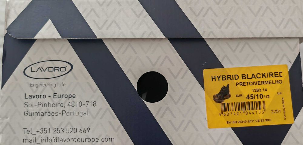 Calçado segurança botas trabalho Lavoro N 45 novos