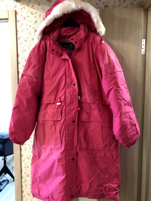 Пуховик длинный теплый
