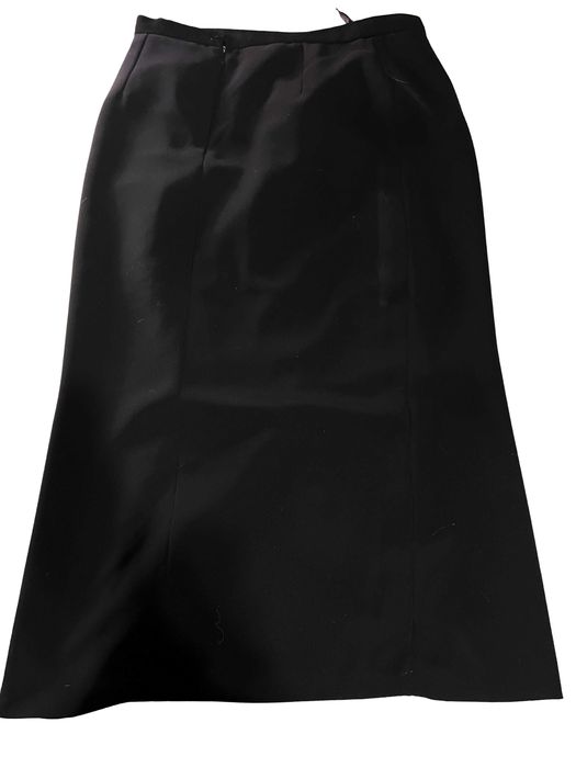czarna długa spódnica vintage midi/maxi