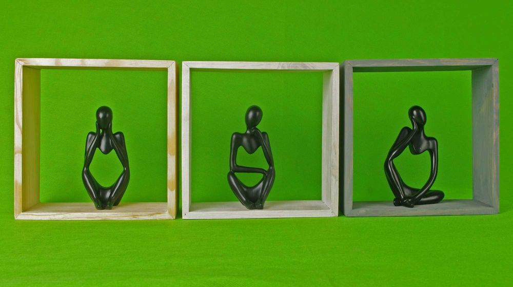 Фигурки в стиле модерн на полку, домашний декор