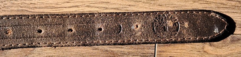 Timberland pasek skórzany brązowy