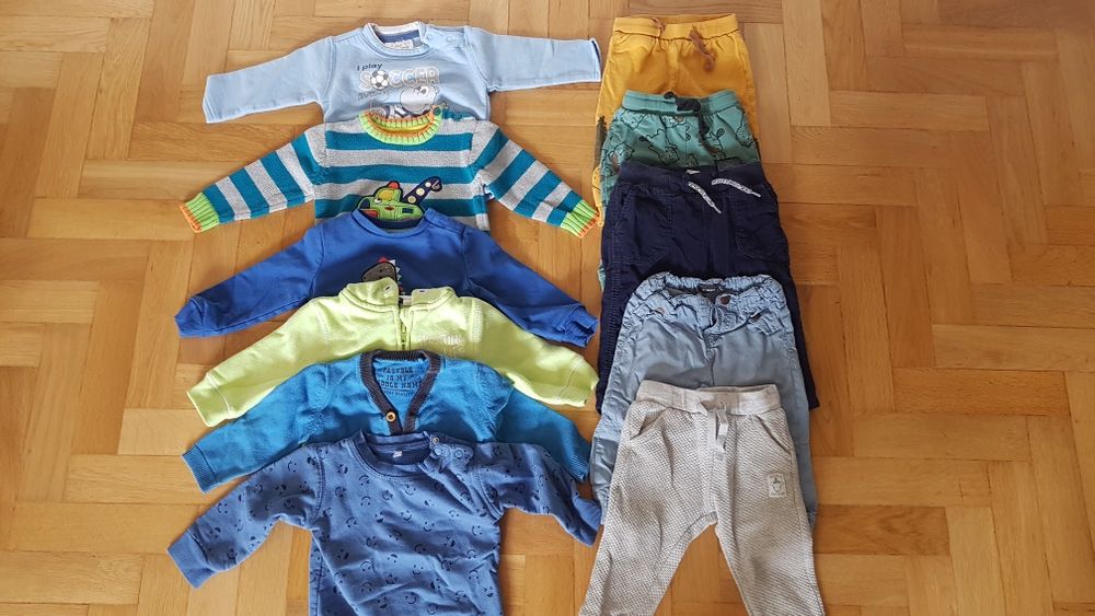 Zestaw ubrań bluza spodnie rozm 74