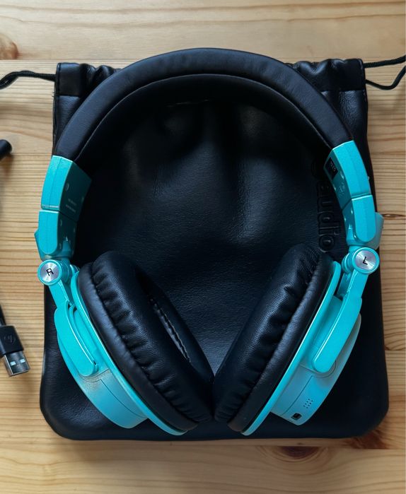 Навушники бездротові повнорозмірні Audio-Technica ATH-M50xBT2 бірюзові