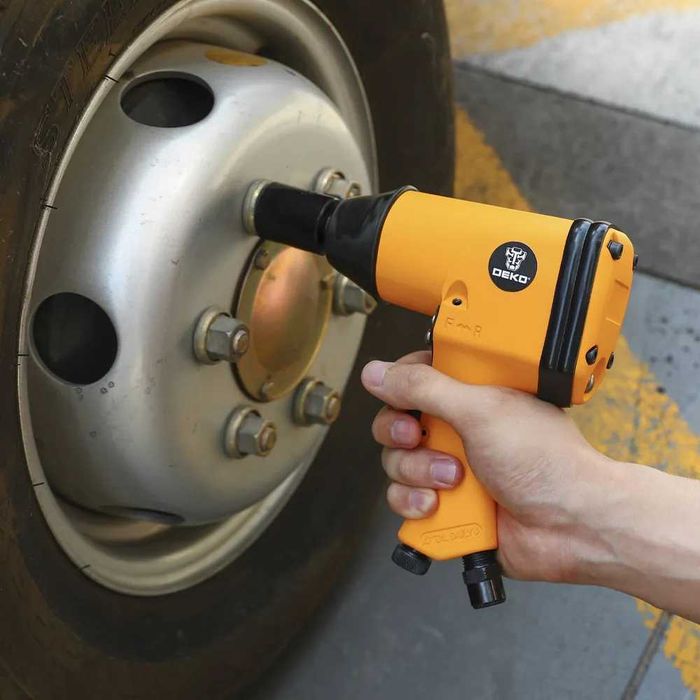 Гайковерт пневматичний ударний DEKO набір 16 предметів в кейсі, 1/2"