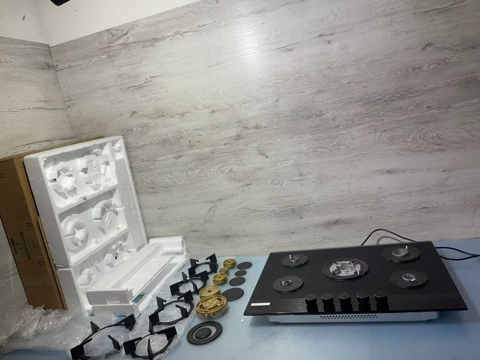 Газова плита з матовим склом 10046683 KLARSTEIN Goldflame Nano 5