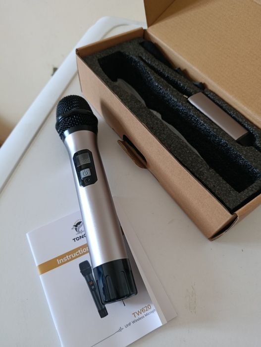 Bezprzewodowy Mikrofon UHF TONOR TW-620 – Idealny do Karaoke, Prezenta