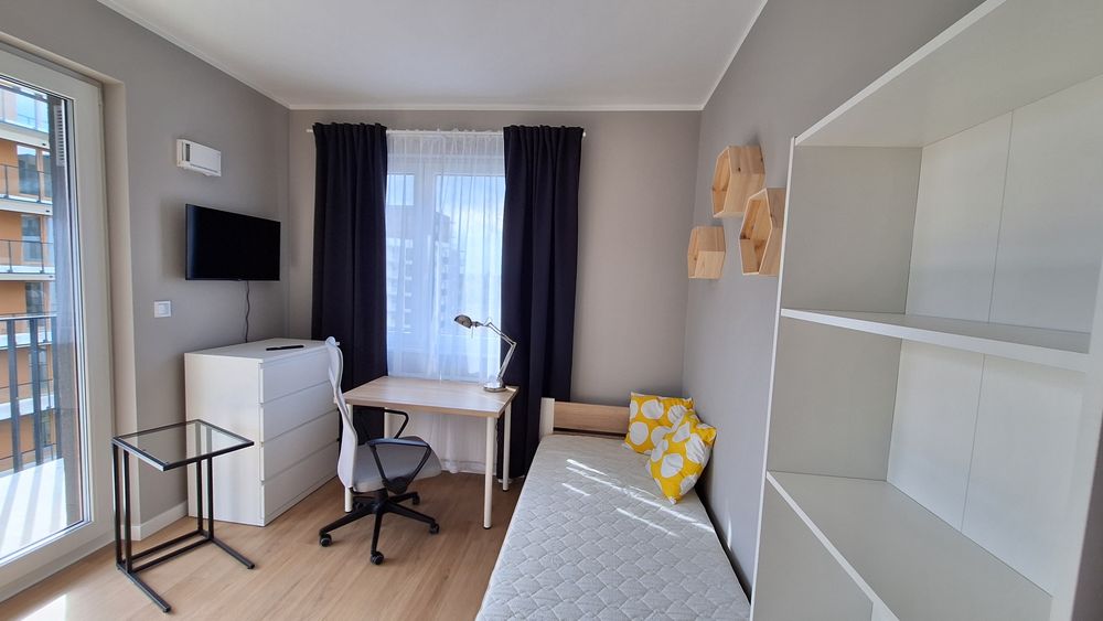 Wagrowska, 1osobowy pokój balkon Unii Lubelskiej politechnika  Poznańska