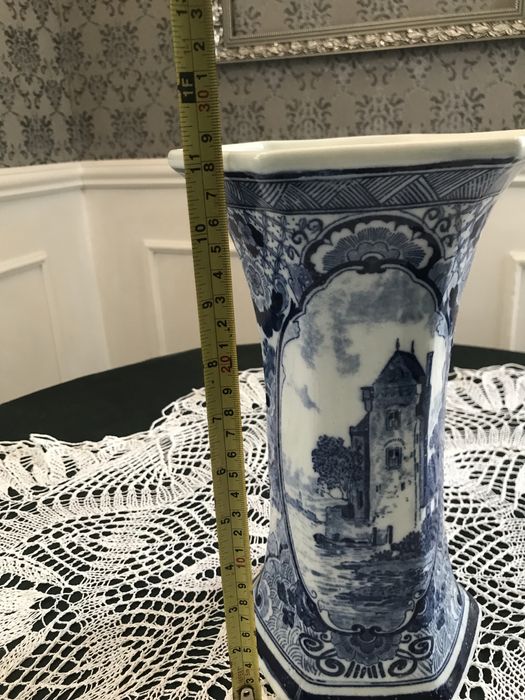 Ваза Делфт. Вінтажна ваза.