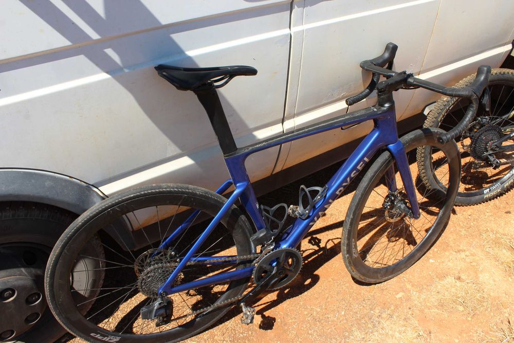 Bicicleta de Estrada RCR SRAM Rival AXS E1 2x12v Sensor de Potência Cinza / Decathlon Roadbike RCR