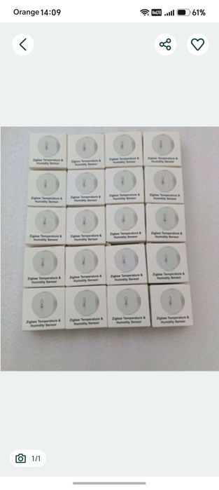 Inteligentny Czujnik Temperatury i Wilgotności Zigbee 3.0 (Tuya / Smart Life) 3sztuki