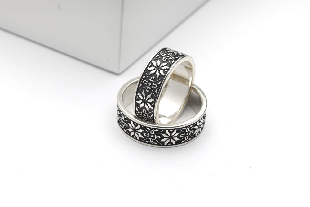 Срібні обручки ВИШИВАНКИ