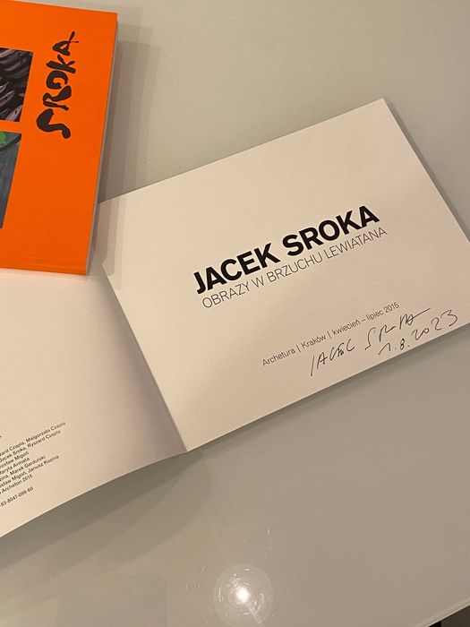 unikat 3 albumy Jacek Sroka odręczny rysunek autograf sztuka Kraków
