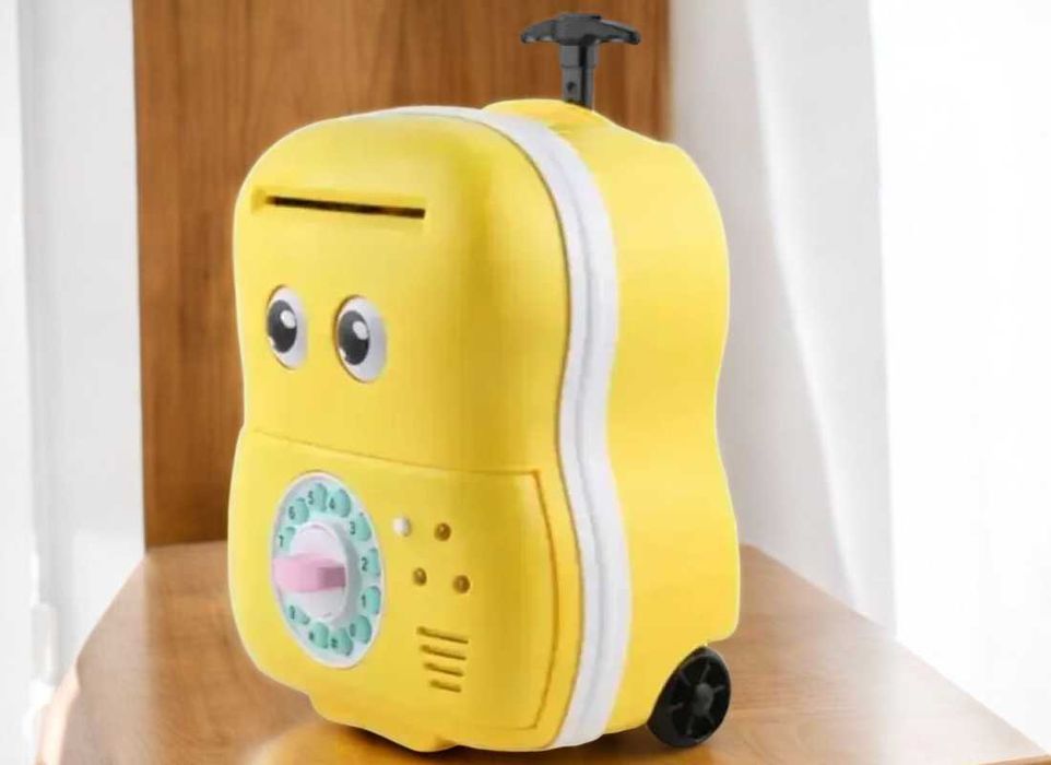 Дитяча сейф-скарбничка валіза 363-9А, скарбничка на кодовому замку