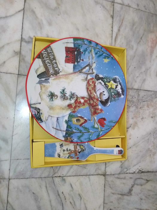 Christmas Plate in Porcelain