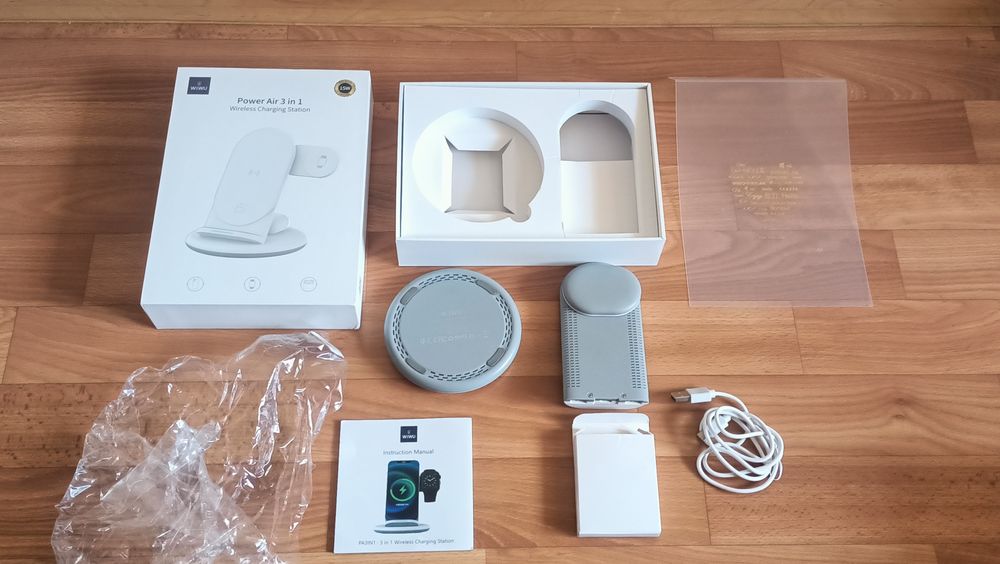 Зарядная станция  для беспроводной зарядки WIWU Powe Air 3 in 1