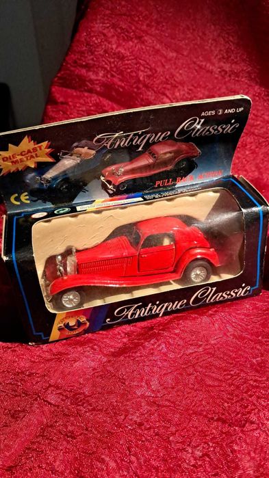 Lote Antique Classic – Carros Clássicos Die-Cast – Pull Back – Vintage