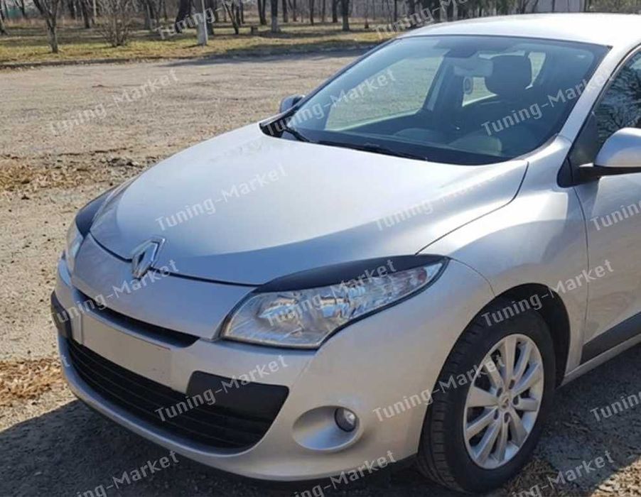 Реснички на фары Renault Megane 3, Trafic, Тюнинг накладки для Рено Меган 3, Трафик
