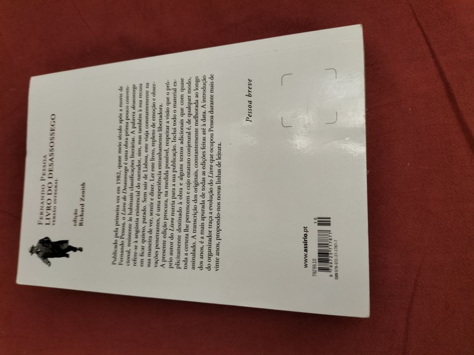 Livro Fernando Pessoa "Livro do desassossego"