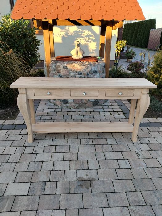 Konsole dębowe nowe