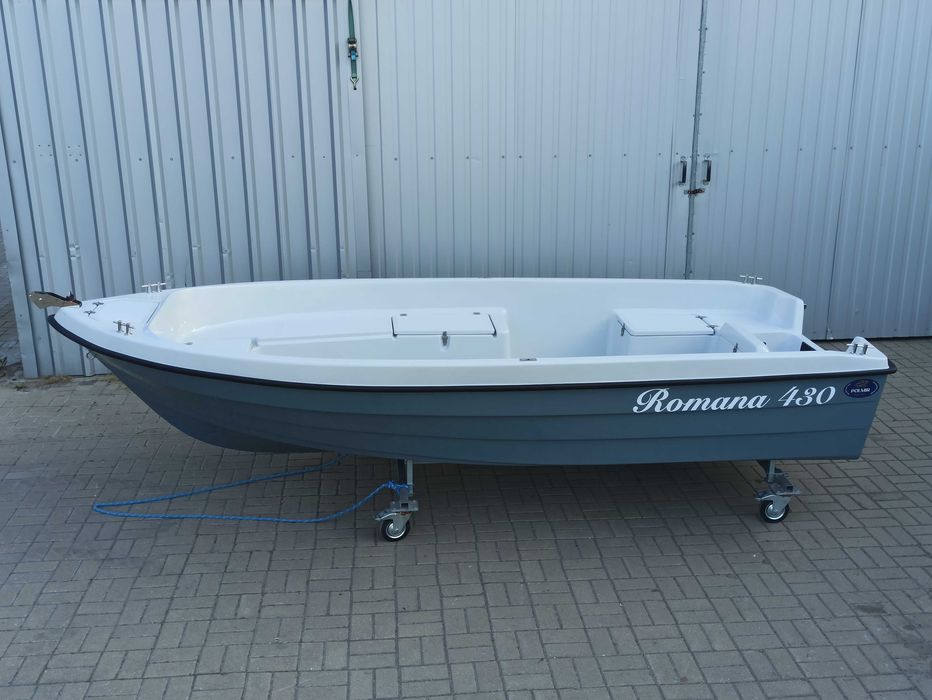 łódź łódka wędkarska motorowa Romana 430 dwupłaszczowa, CE