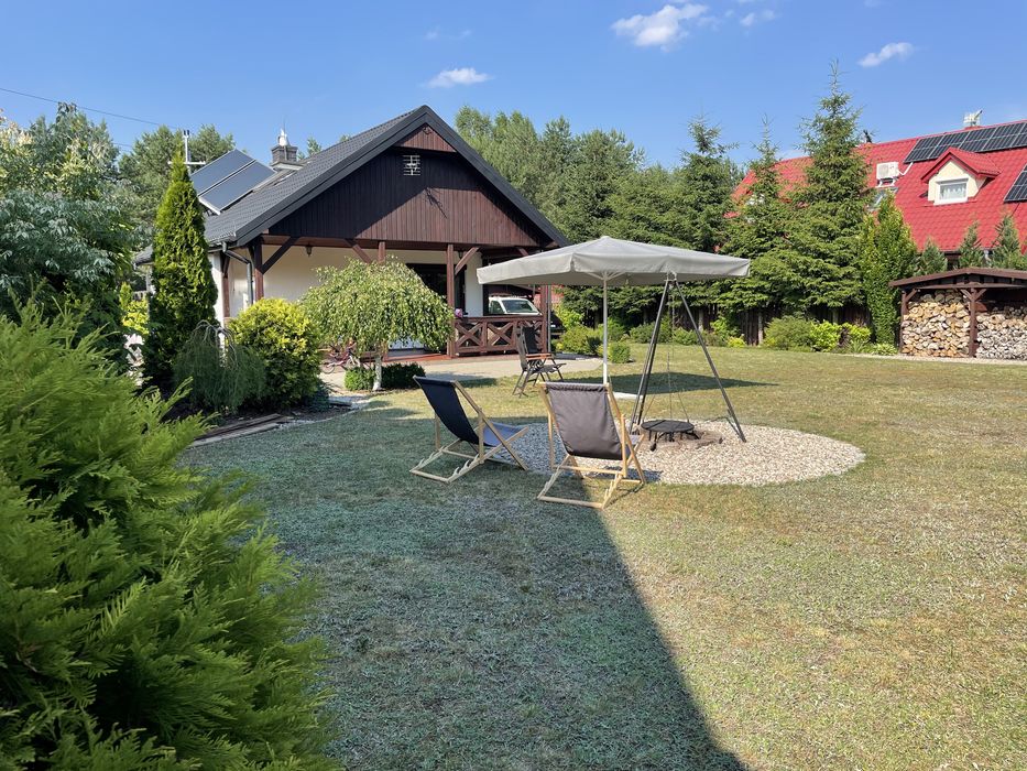 Jacuzzi, domek nad jeziorem, mazury, sauna, Jeziorak, Siemiany