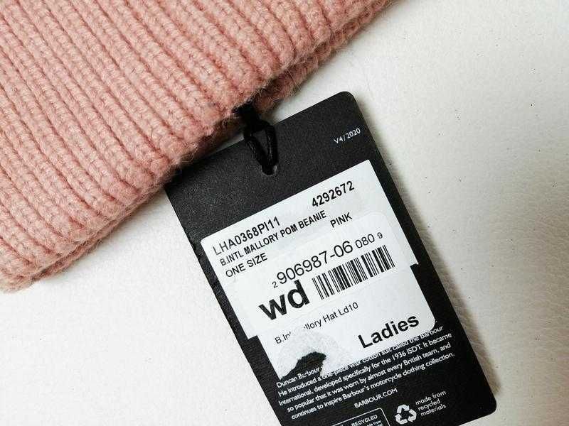 Брендовая женская новая шапка barbour