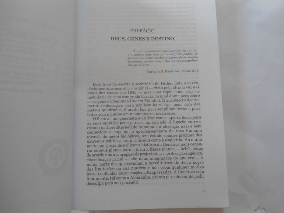 Deus, Genes e o Destino na massa do sangue de Steve Jones