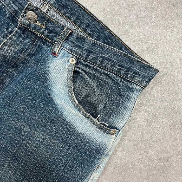 Vintage Spodnie Jeansy Y2K Denim Pants Washed Rap Skate Trendy 00s