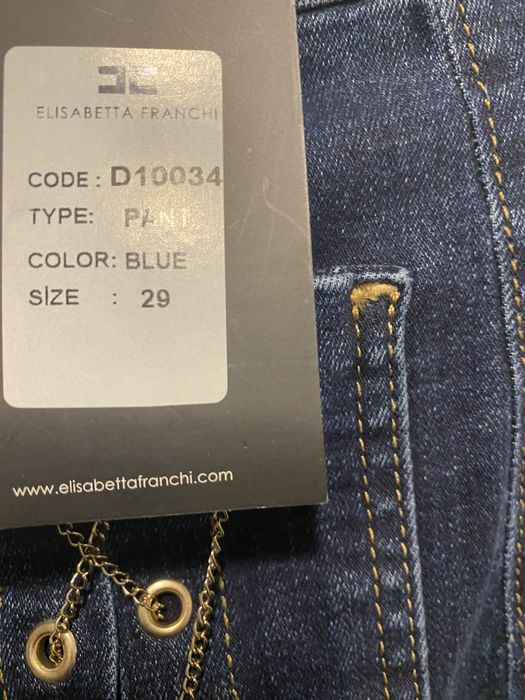 Elisabetta franchi spodnie jeansy