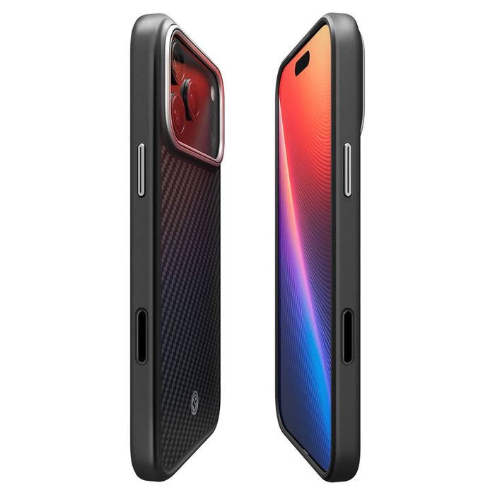 Spigen Enzo Aramid 'T' Mag Magsafe Iphone 17 Pro Max / 18 Pro Max Black/Silver