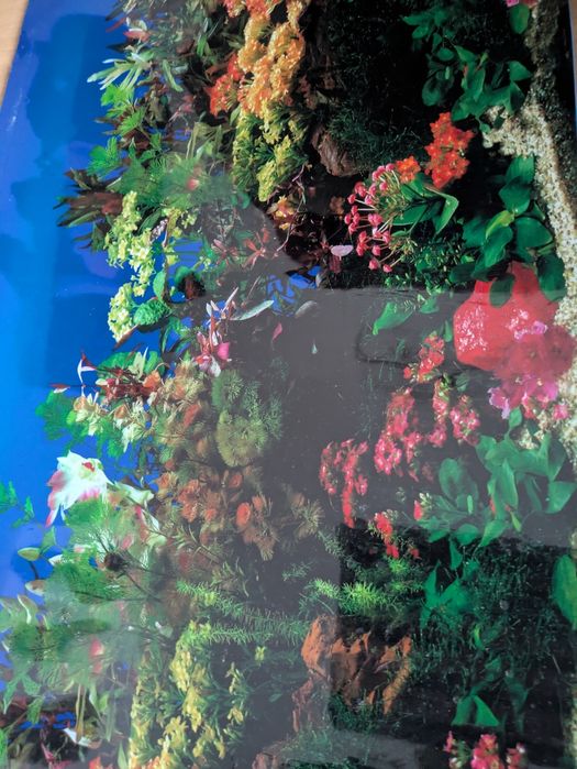 Grube tło do akwarium  130x30