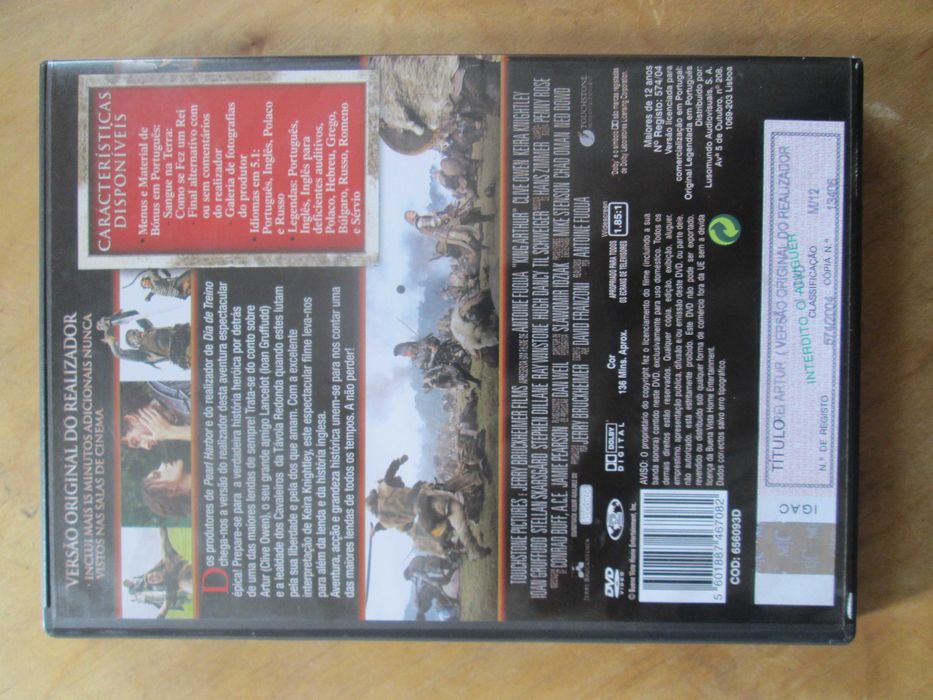 DVD Rei Artur, com Keira Knightley, Clive Owen - edição especial